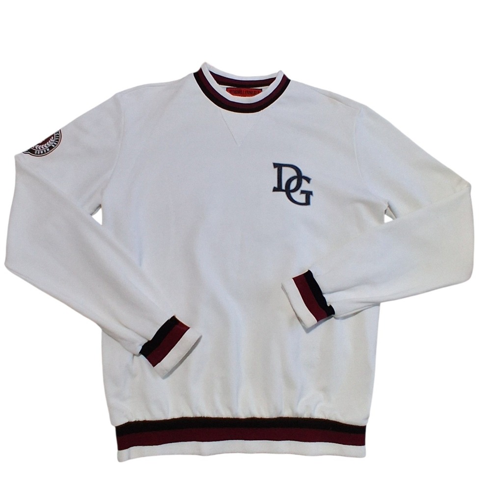 Dolce Gabbana Preppy Mens size 50 LG Designer King Millennials Luxury Sweatshirt